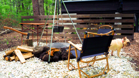 焚火ピットでアウトドア料理も愉しめます!